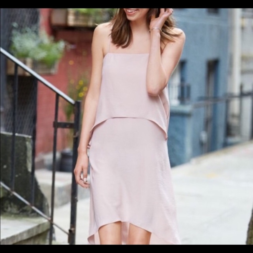 Beautiful Banana Republic Blush midi dress, sz 8P